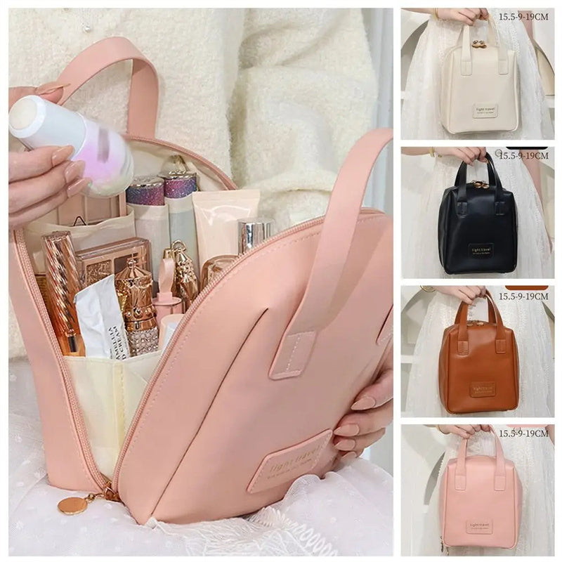 Waterproof  Shell Shape PU Leather Cosmetic Bag